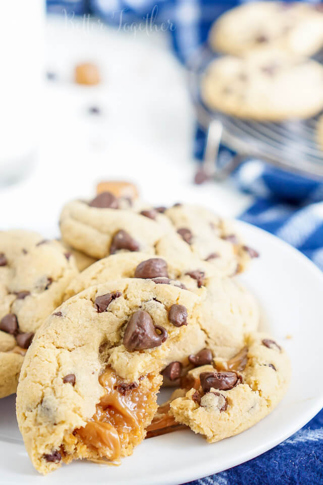 Caramels Chocolate Chips Sugar Cookies Dough Caramels Chocolate Chips Sugar Cookies Dough