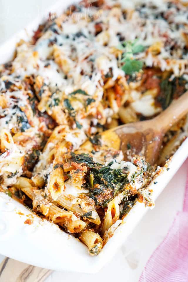 Turkey Florentine Pasta Bake