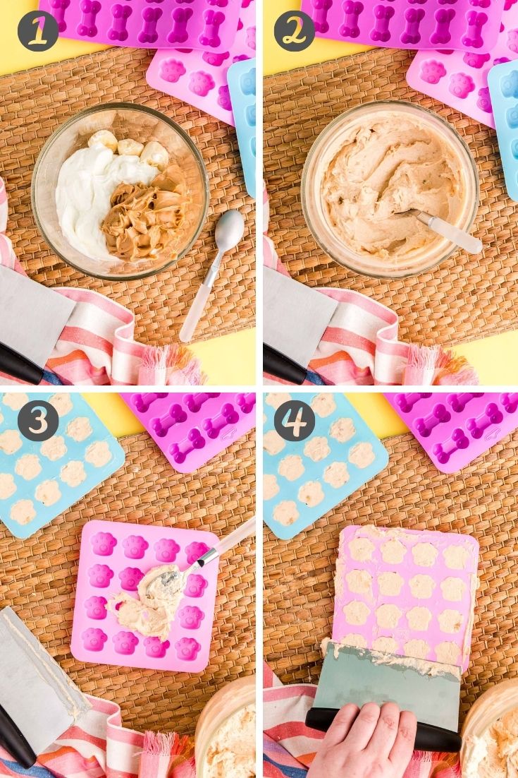 Use a Silicone Baking Mold to Make Frozen Dog Treats - Animal