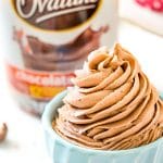 Bowl of Chocolate Malt Frosting