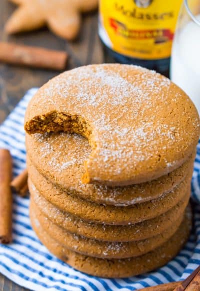  These soft Molasses Cookies are a simple and old-fashioned dessert recipe made with thick molasses, spices, and sugar. A classic cookies recipe that's actually dairy-free!
