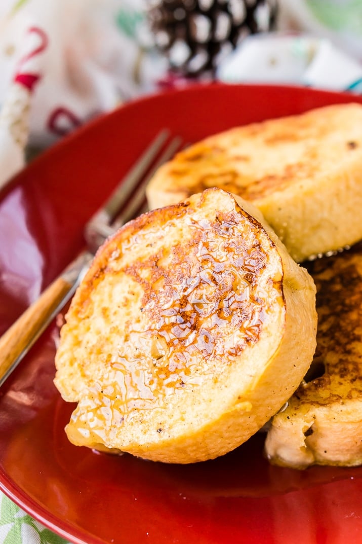 This Eggnog French Toast is a delicious Christmas Breakfast!