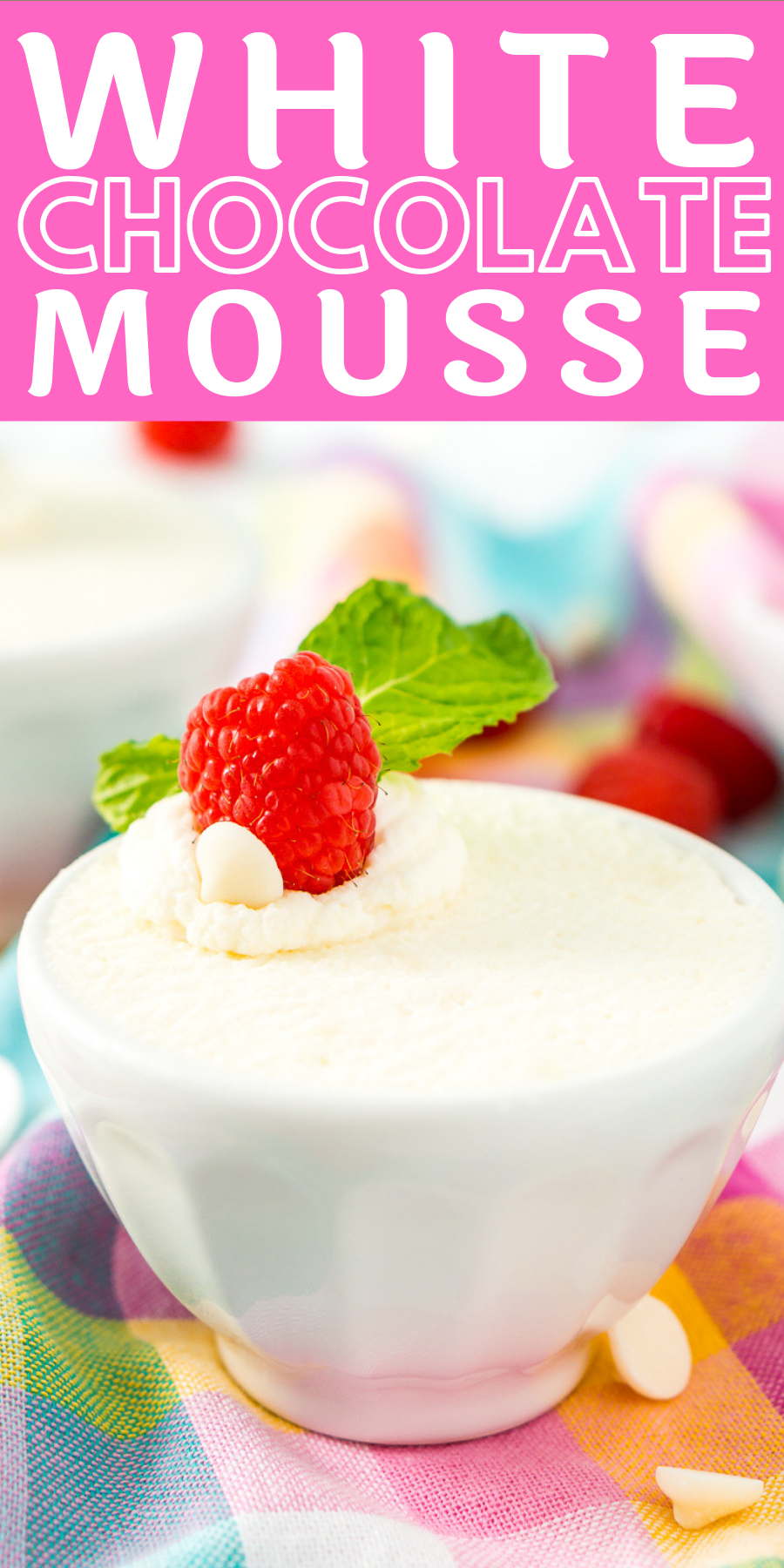 This 2-Ingredient White Chocolate Mousse is a delicious and simple dessert for special occasions made with just white chocolate and heavy cream.
