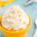 This Cream Cheese Whipped Cream is deliciously creamy and tangy topping for desserts, milkshakes, hot chocolate, and more! Made with just 4 ingredients and ready in 5 minutes!