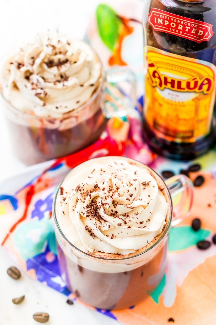 Boozy Hot Chocolate made with kahlua