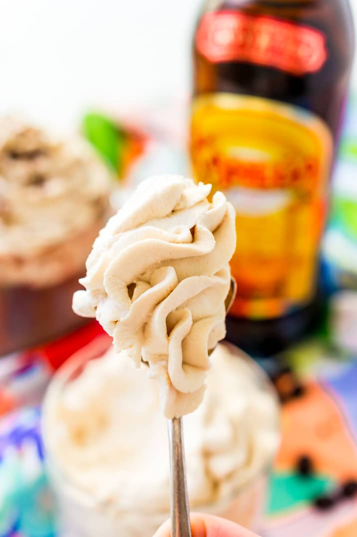 Spoonful of Kahlua Whipped Cream