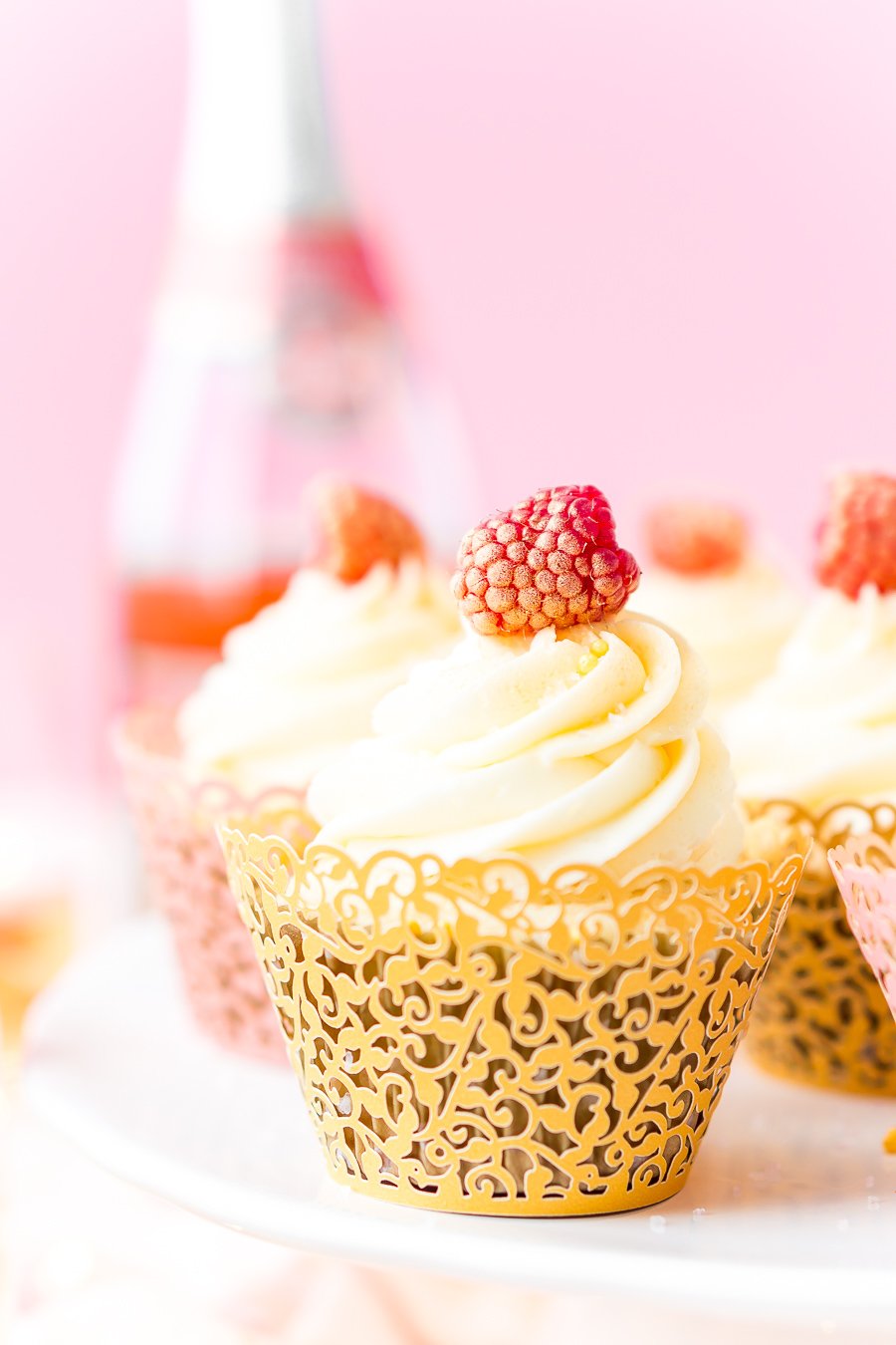 White Chocolate Raspberry Champagne Cupcakes Sugar Soul