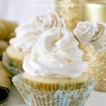 White Chocolate Raspberry Champagne Cupcakes | Living Better Together