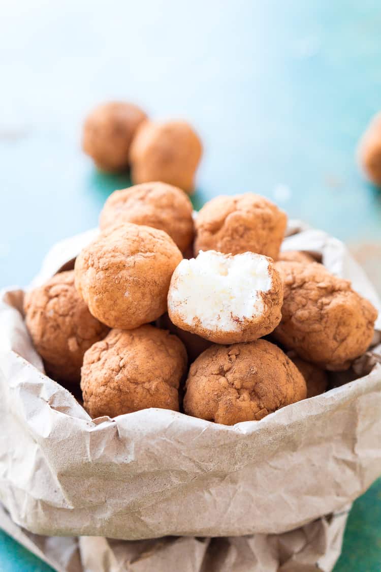 This Irish Potato Candy is perfect for celebrating St. Patrick's Day with! Made from coconut, cream cheese, sugar, and cinnamon and look like potatoes!