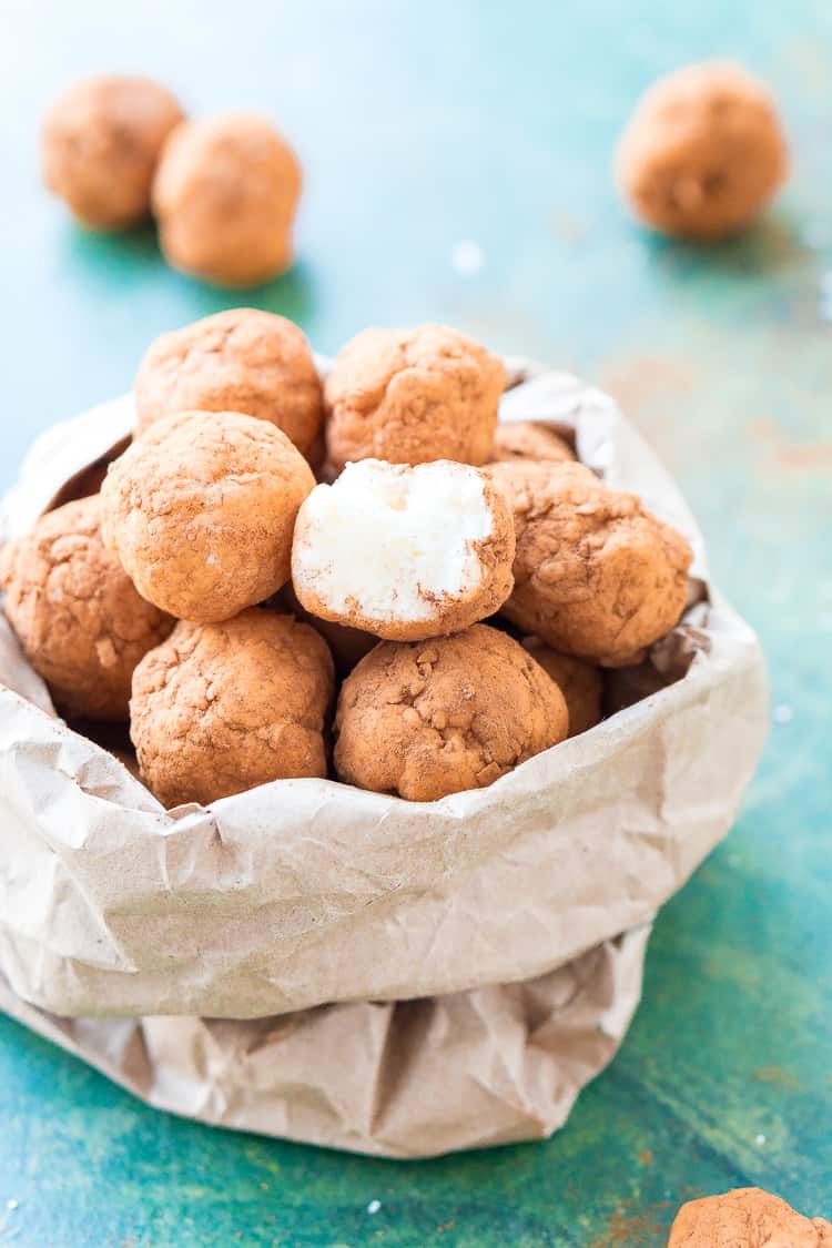 This Irish Potato Candy is perfect for celebrating St. Patrick's Day with! Made from coconut, cream cheese, sugar, and cinnamon and look like potatoes!