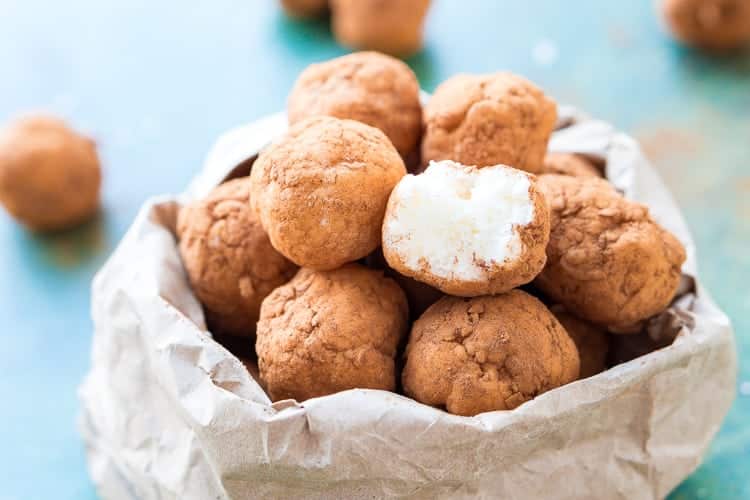 This Irish Potato Candy is perfect for celebrating St. Patrick's Day with! Made from coconut, cream cheese, sugar, and cinnamon and look like potatoes!
