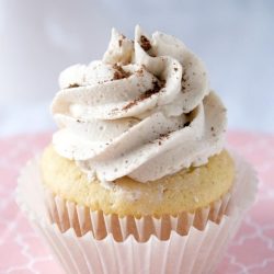 French Vanilla Cappuccino Cupcake with frosting