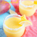 This Sparkling Mango Lemonade is a refreshing and delightful sparkling pulpy lemonade made with mangoes and agave.