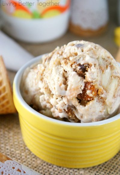 Bowl of Banoffee Ice Cream