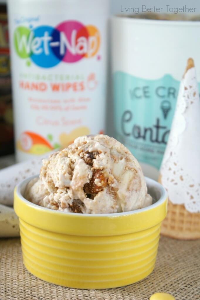 Banoffee Pie Ice Cream | Living Better Together #PMedia #showusyourmess #ad