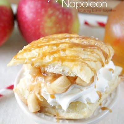Caramel Apple Pie Napoleon - A simple and quick dessert pastry made with the flavors of the season!