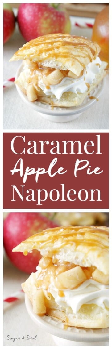 Caramel Apple Pie Napoleon - A simple and quick dessert pastry made with the flavors of the season!