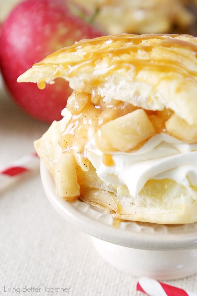 Caramel Apple Pie Napoleon - A simple and quick dessert pastry made with the flavors of the season!