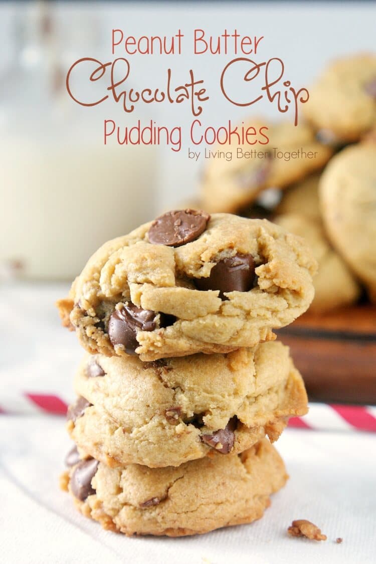 Peanut Butter Chocolate Chip Pudding Cookies Sugar & Soul