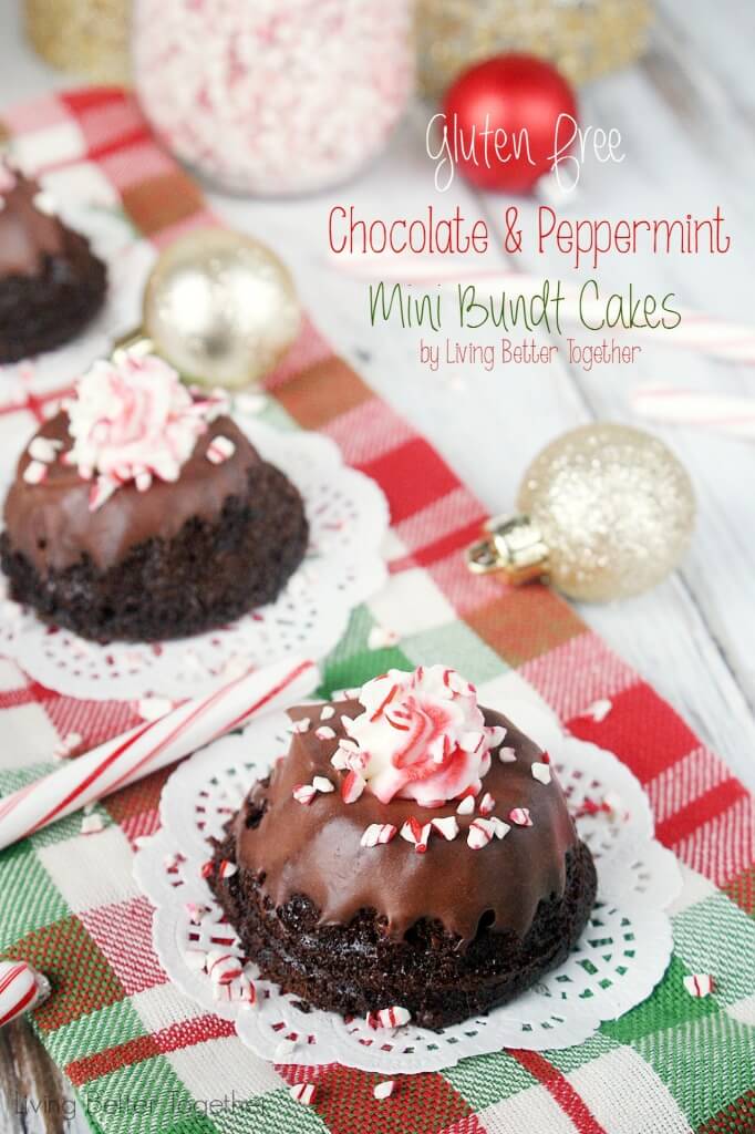 Peppermint Mini Bundt Cakes Peppermint Mini Bundt Cakes