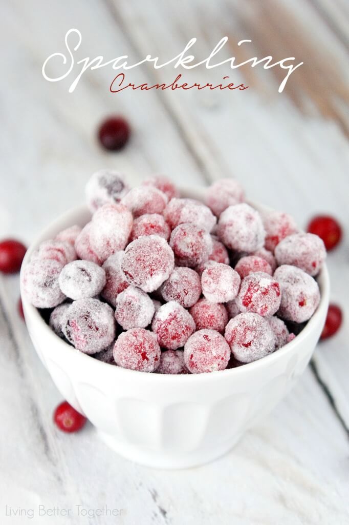Learn how to make Sparkling Cranberries right at home and use them to dress up your Christmas and Thanksgiving desserts or you can just pop them like candy! www.sugarandsoul.co