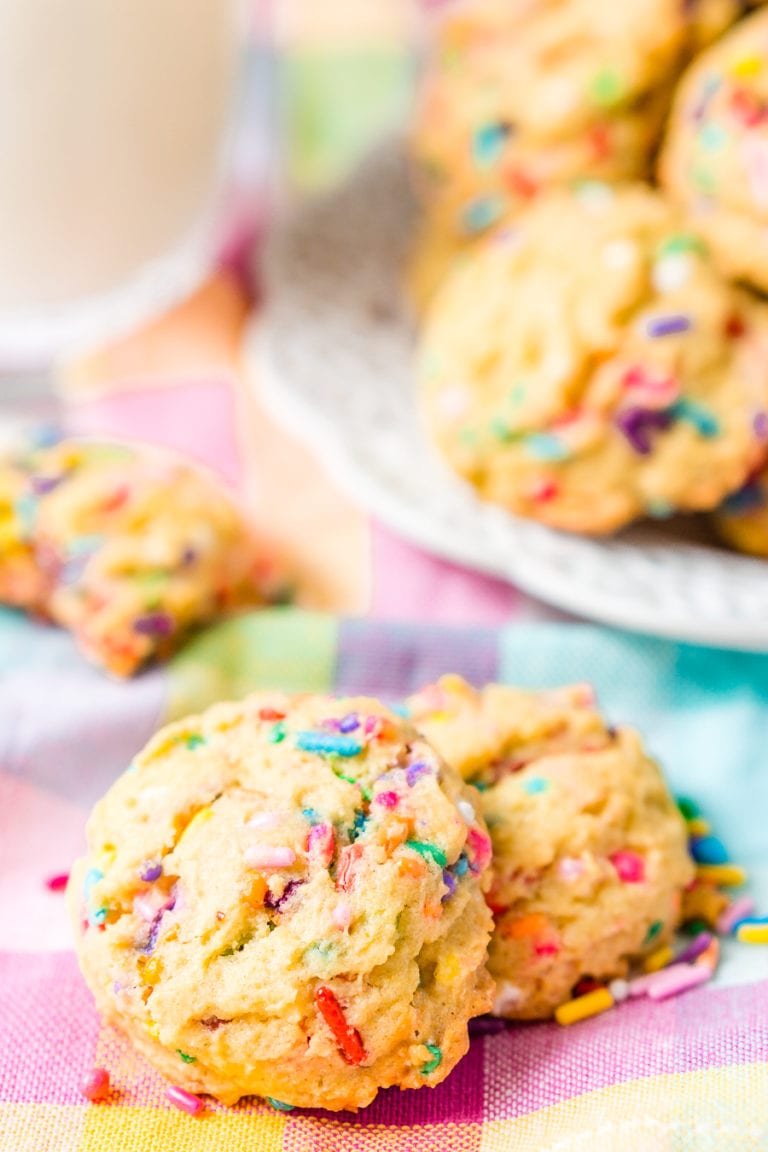 Birthday Cake Pudding Cookies
