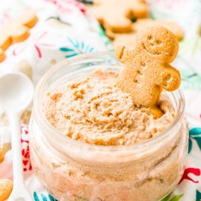 Treat your skin to a holiday treat with this Whipped Gingerbread Sugar Scrub! Everything you need is already in your pantry making it the perfect last-minute gift!