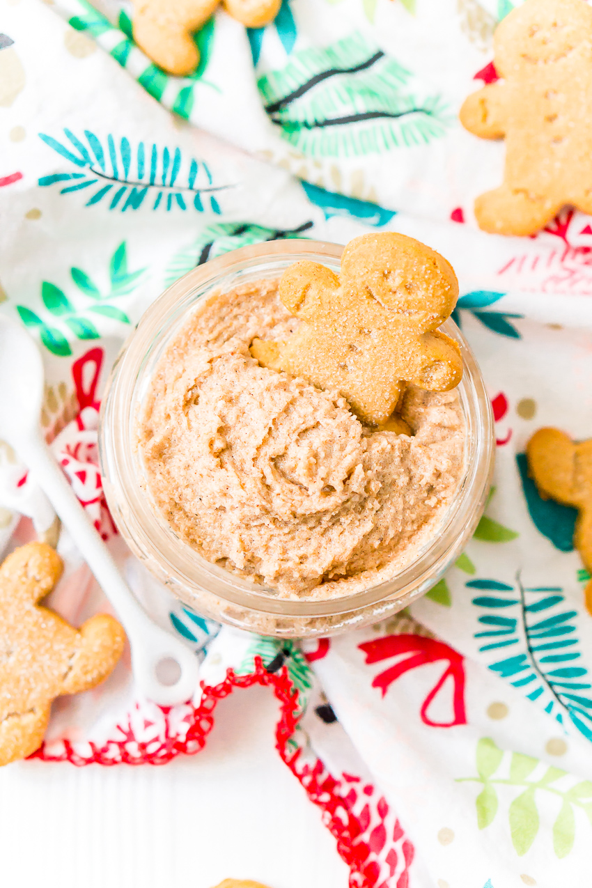 Treat your skin to a holiday treat with this Whipped Gingerbread Sugar Scrub! Everything you need is already in your pantry making it the perfect last-minute gift!