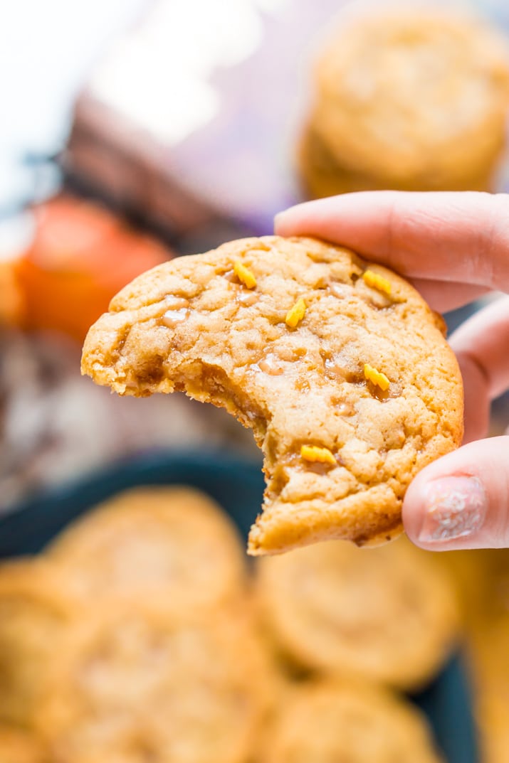 Harry Potter Butterbeer Cookies made with butterscotch, vanilla, toffee, and butter flavors.