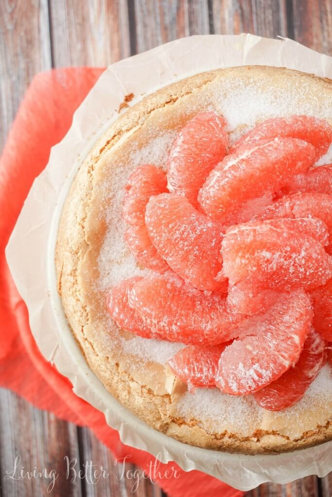 This light Olive Oil Cake is brightened up with fresh and vibrant Florida Grapefruit making it perfect for brunch or dessert! It's just 5-ingredients and 300 calories per serving, are you in love yet?