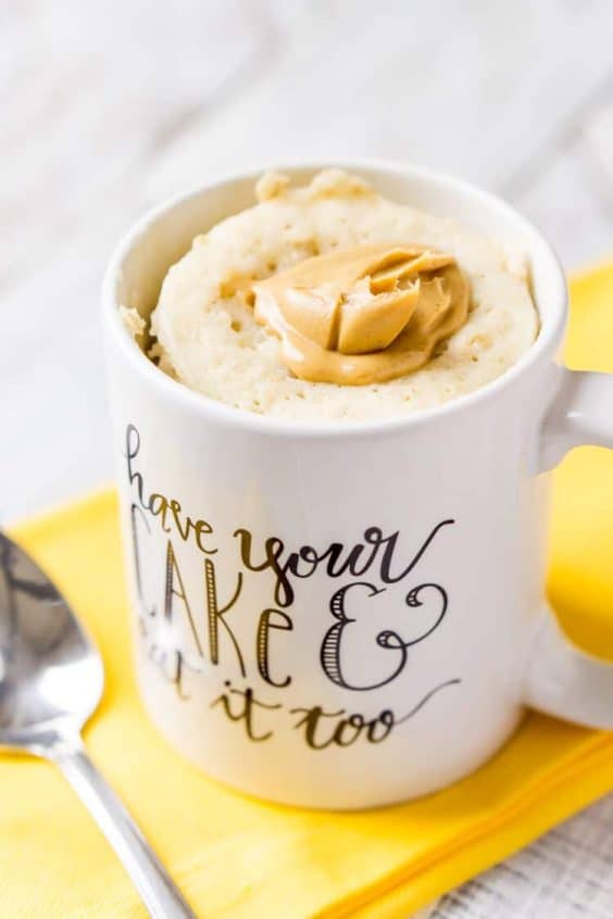 Peanut Butter & Oatmeal Mug Cake Sugar and Soul