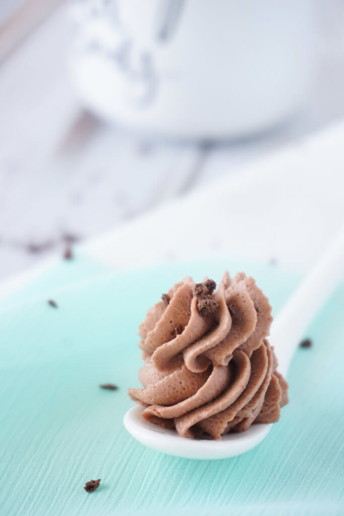 This Whipped Mocha Frosting is light, fluffy, and has a perfect balance of rich chocolate and bold coffee.