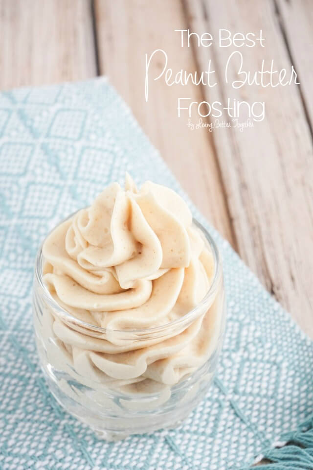 This is The Best Peanut Butter Frosting Recipe you're going to find. It's sweet, creamy, peanut buttery PERFECTION!