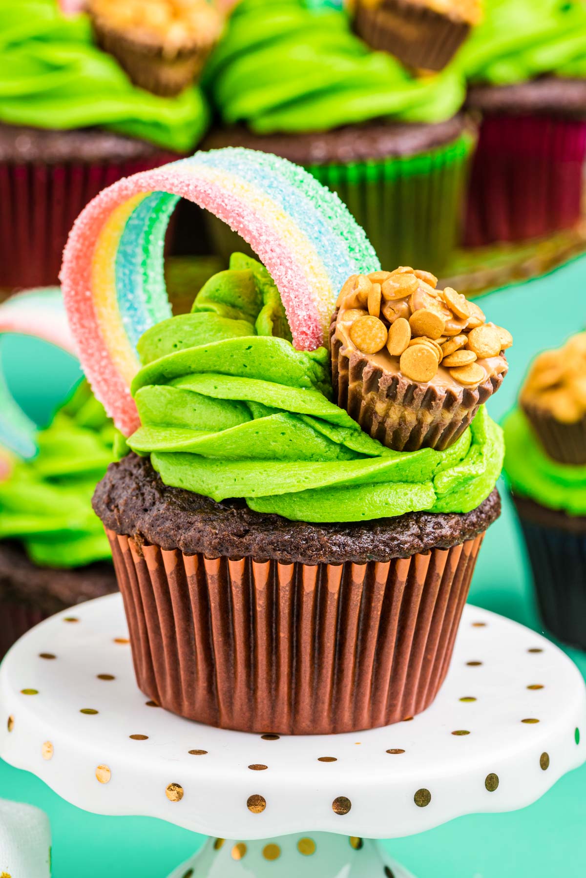 Pot of Gold St Patrick's Day Cupcakes Sugar and Soul