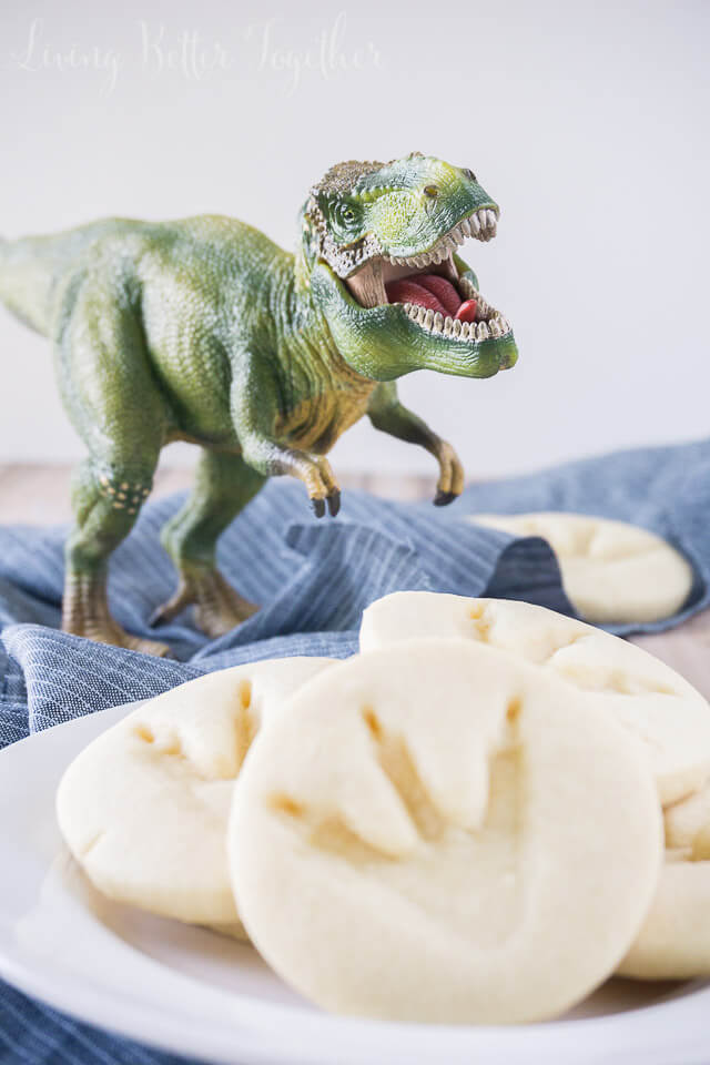 These simple Jurassic Park Dinosaur Cookies are so easy to make and are perfect for the Jurassic World release or a birthday party!