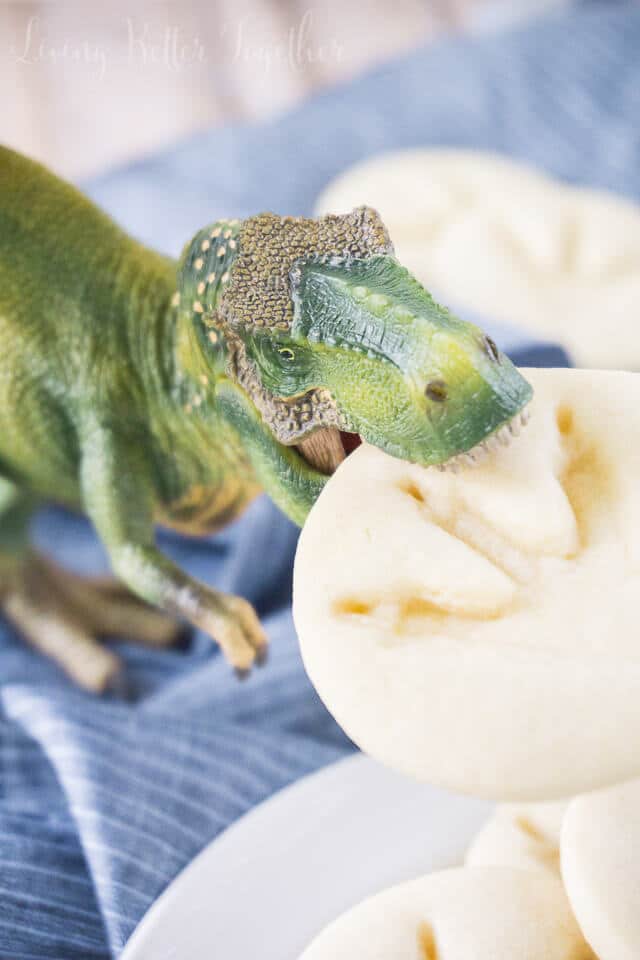 These simple Jurassic Park Dinosaur Cookies are so easy to make and are perfect for the Jurassic World release or a birthday party!