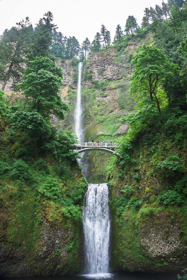 Multnomah Falls in Oregon - The second highest falls in the U.S.