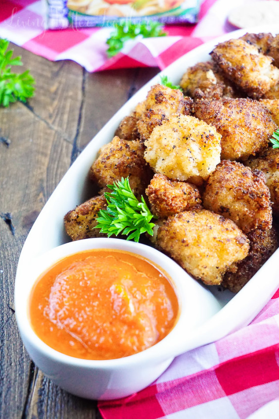 Fried Risotto Bites with Roasted Red Pepper Sauce Sugar & Soul