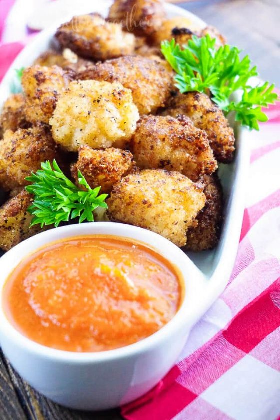 Fried Risotto Bites with Roasted Red Pepper Sauce Sugar & Soul