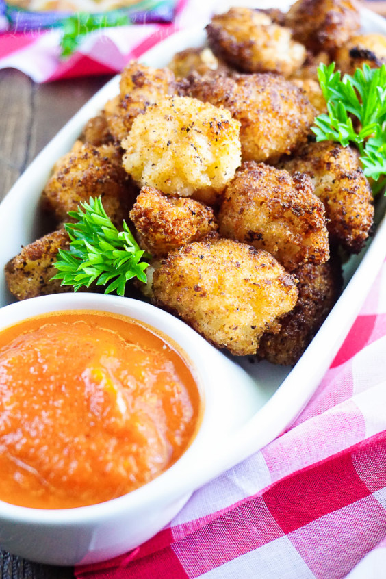 Fried Risotto Bites with Roasted Red Pepper Sauce Sugar & Soul