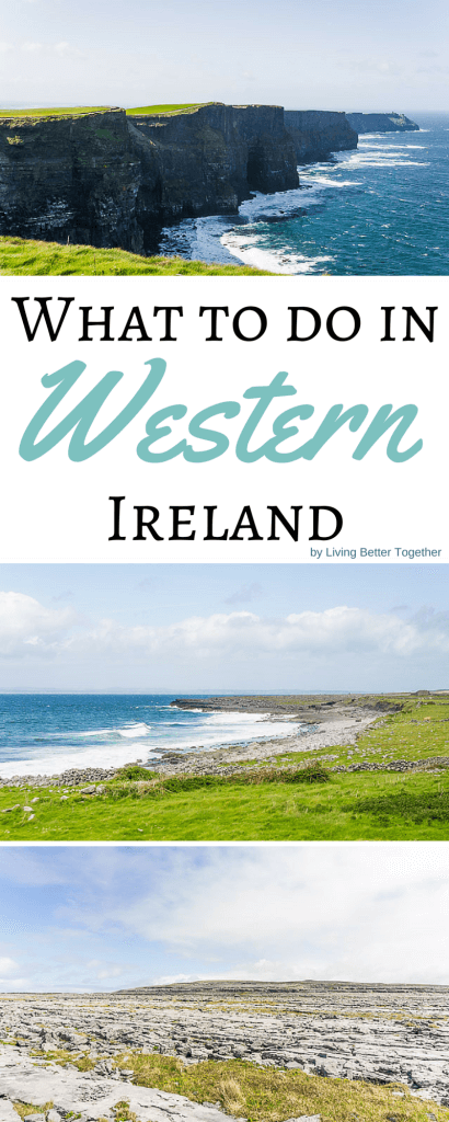 What to see and do in a day in Western Ireland. Visit the Cliffs of Moher, The Burren, and drive along Galway Bay.