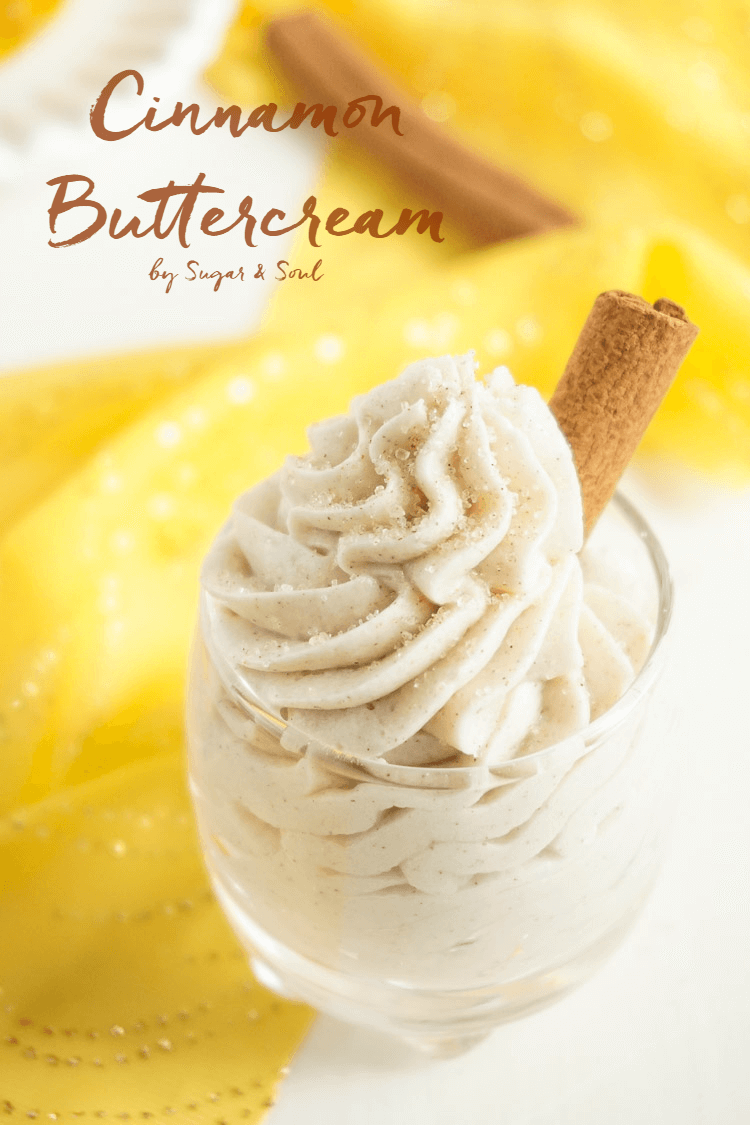 This Cinnamon Frosting is a simple and sweet buttercream frosting that's perfect for all your favorite desserts from cakes to cookies and more!