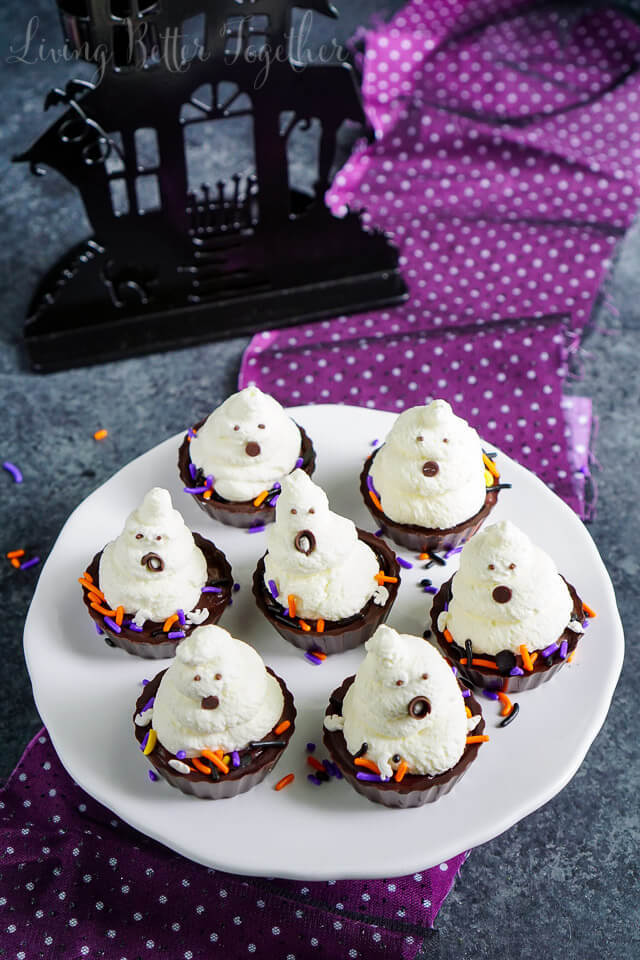 Ghost Chocolate Cream Pie Bites Sugar & Soul