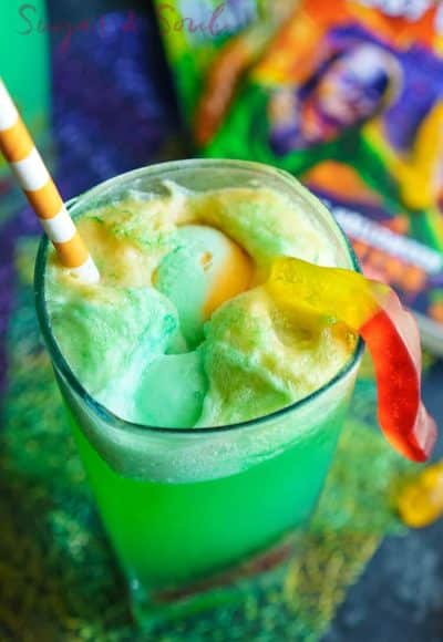 This Goosebumps Halloween Punch is an easy drink made with just 4 ingredients! It's the perfect addition to Halloween parties too!