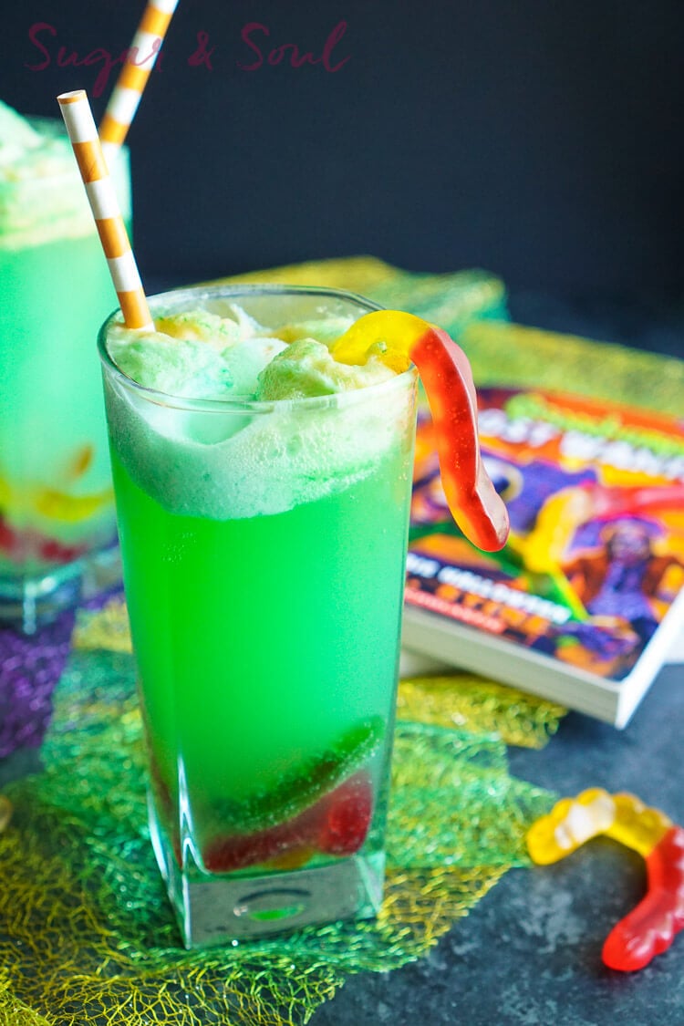 This Goosebumps Halloween Punch is an easy drink made with just 4 ingredients! It's the perfect addition to Halloween parties too!