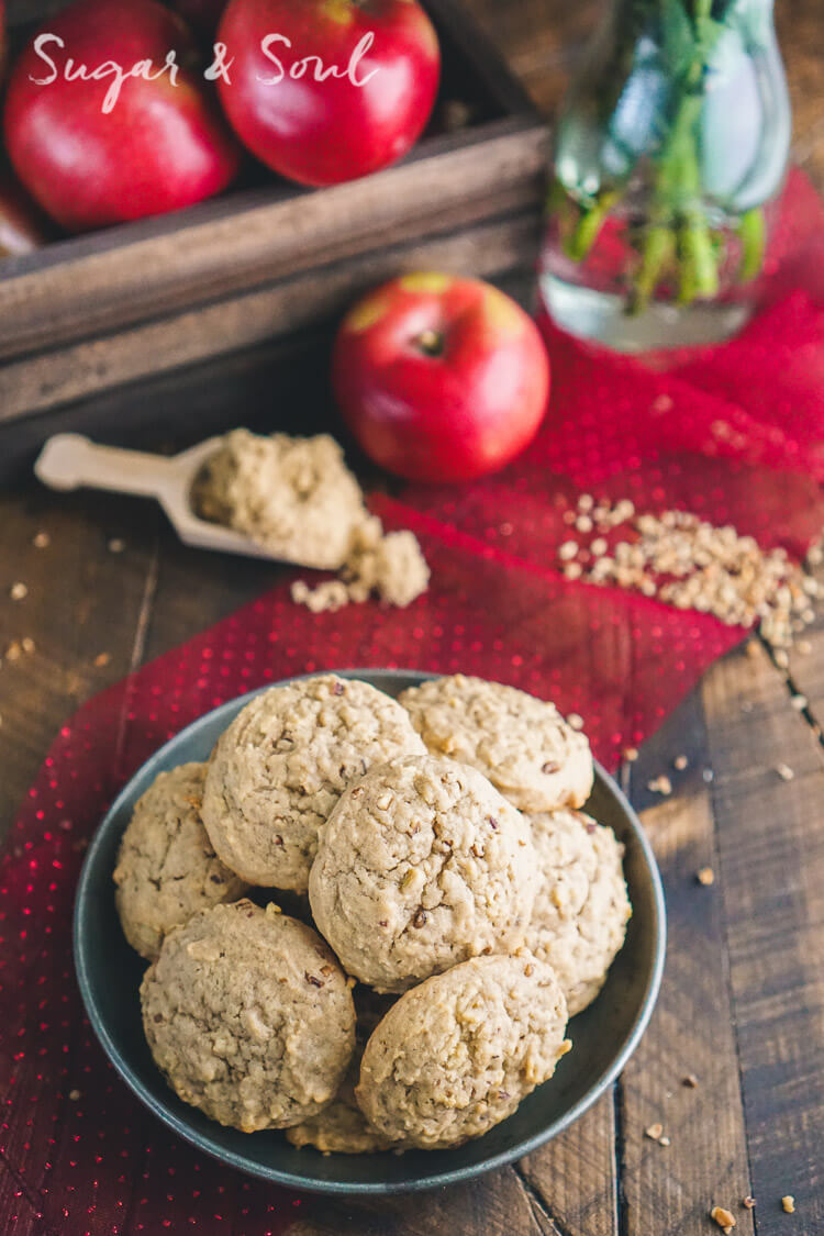 Peanut Butter Apple Pecan Cookies Sugar & Soul
