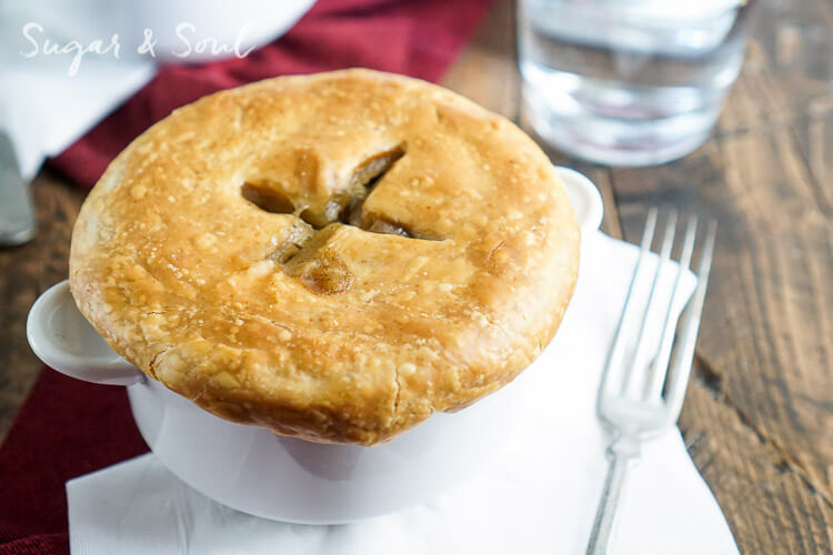 This Tourtière is a traditional Spiced Meat Pie made in Quebec, beef and veggies with cinnamon and clove give this dish a unique cozy flavor perfect for cold weather.