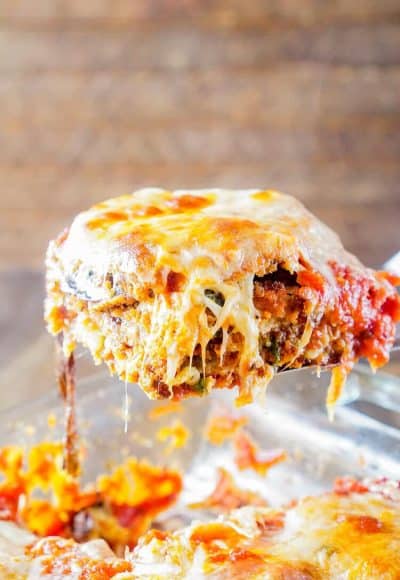 This Eggplant Parmesan is made with layers of eggplant, cheese, sauce, and memories. An easy and mouthwatering Italian classic you'll make again and again!