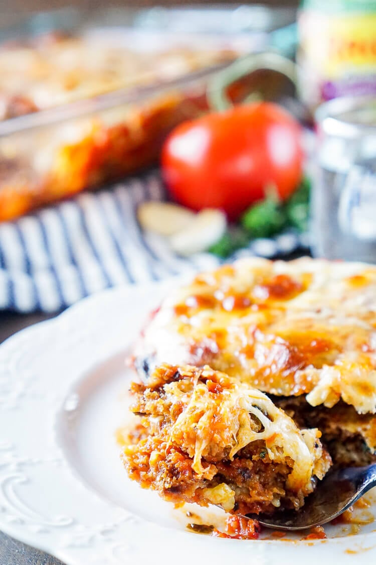 This Eggplant Parmesan is made with layers of eggplant, cheese, sauce, and memories. An easy and mouthwatering Italian classic you'll make again and again!