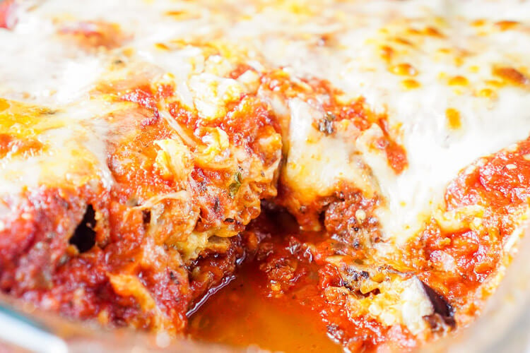 This Eggplant Parmesan is made with layers of eggplant, cheese, sauce, and memories. An easy and mouthwatering Italian classic you'll make again and again!